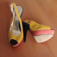 Sandali donna di camoscio