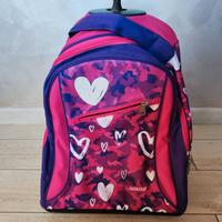 Zaino trolley Carrera fucsia per bambina