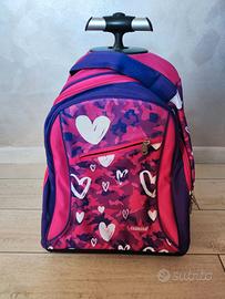 Zaino trolley Carrera fucsia per bambina