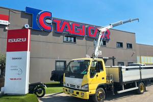 Isuzu Q75y6 gru e cassone fisso TAGICAR 