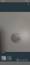 Moneta 10 lire Italia 1954 Spiga