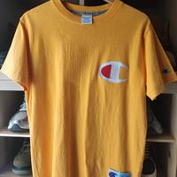 Maglietta Champion gialla – logo ricamato, stile u