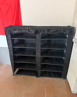 Scarpierain tessuto doppia 12 ripiani