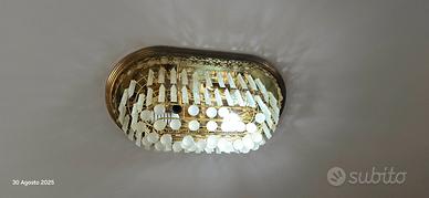 Lampadario colore oro 