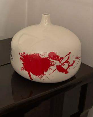 Vaso in ceramica Emilio Scanavino numerato