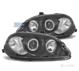 FARI HONDA CIVIC 96-98 ANGEL EYES FONDO NERO