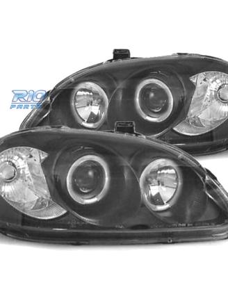 FARI HONDA CIVIC 96-98 ANGEL EYES FONDO NERO