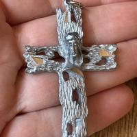 Ciondolo vintage religioso crocefisso croce