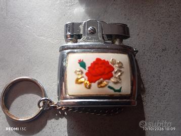 Accendino Penguin vintage Tascabile rosa rossa