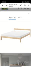 Letto matrimoniale ikea con materasso