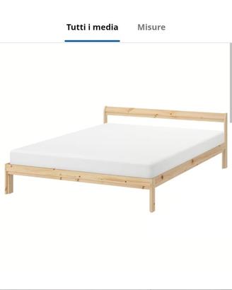 Letto matrimoniale ikea con materasso