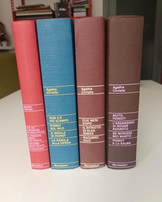 Lotto 4 Libri Agatha Christie Mondadori 