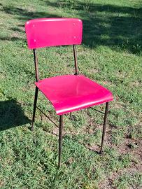 Sedie vintage in formica fucsia
