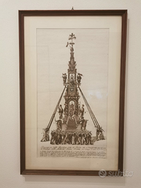 Quadro Stampa storica su tela la Rua di Vicenza