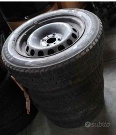 cerchioni in ferro nero Fiat panda 169 