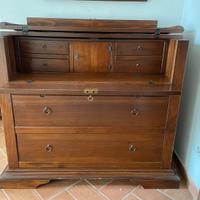 Cassettiera con ribaltina Arte Povera