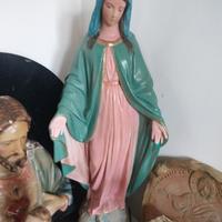 Madonna statuetta in gesso 