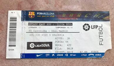 Biglietto Calcio Barcellona-Real Madrid 2010/12
