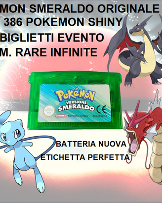 POKEMON SMERALDO FINITO COMPLETO DI TUTTI POKEMON