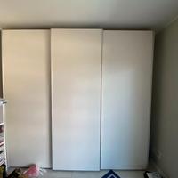 ARMADIO TRE ANTE SCORREVOLI COLORE BEIGE