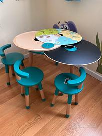 Tavolo MuTable con 3 sedie + accesori
