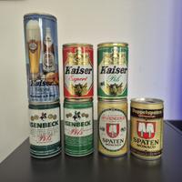 Lotto di 28 lattine birra Germania vintage 70/80
