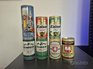 Lotto di 28 lattine birra Germania vintage 70/80