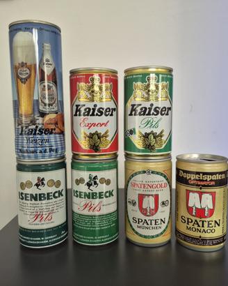 Lotto di 28 lattine birra Germania vintage 70/80