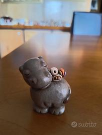 Thun ippopotamo con uccellino