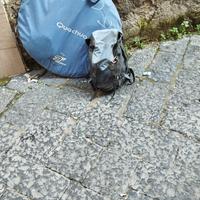 Tenda campeggio e zaino