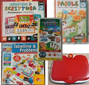 Bundle 5 Giochi didattici per bambini 3-10 anni