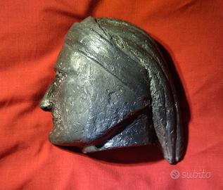 Pesante fermacarte in piombo Dante