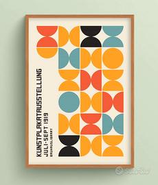 Bauhaus Abstract Retrò tela Canvas. Expò 1923