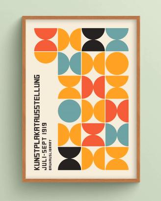 Bauhaus Abstract Retrò tela Canvas. Expò 1923