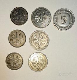 Lotto 7 Monete Deutsche Mark