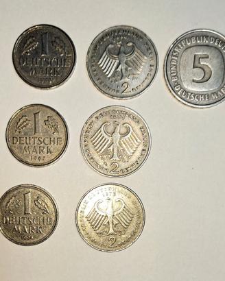 Lotto 7 Monete Deutsche Mark