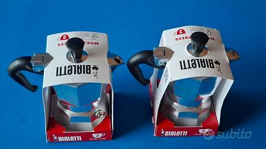 Due Bialetti Moka Express, 2 Tazze 90 ml. (Nuove).