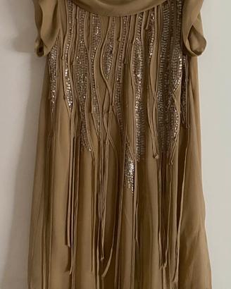 Abito Saint Bart Beige S in seta
