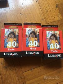 3 x cartucce Lexmark 40