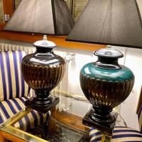 Capolavori coppia di grandi lampade  da tavolo