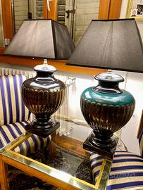 Capolavori coppia di grandi lampade  da tavolo