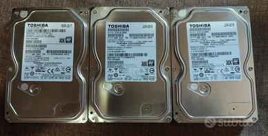 3 Hard disk Toshiba da 500Gb