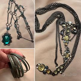 Set bigiotteria 2collane+6bracciali