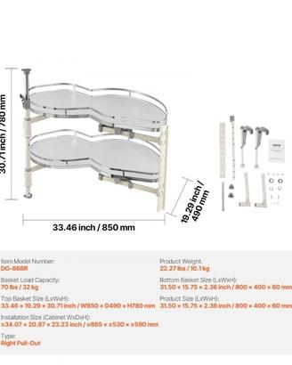 Mensole mobile organizer vassoio estraibile dx