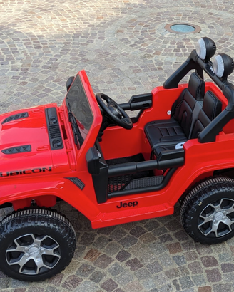 Jeep Rubicon elettrica per bambini con telecomando