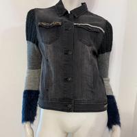 DESIGUAL Giacchetto giacca jeans denim grigio