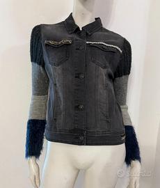 DESIGUAL Giacchetto giacca jeans denim grigio