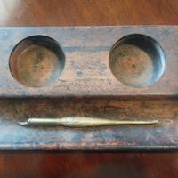 antico calamaio legno 