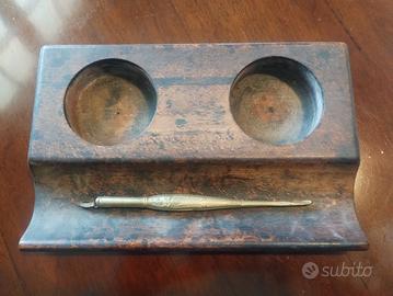 antico calamaio legno 