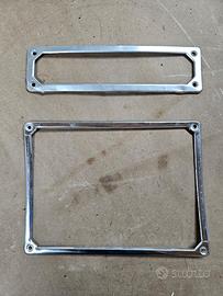 Porta Targa INOX Cromati Lancia Fulvia Coupè